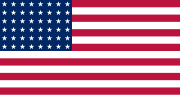 Флаг США с 48 звездами, использовавшийся на Островах с 1944 по 1959 годы.