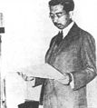 Hirohito legge un comunicato alla radio il 24 maggio 1946