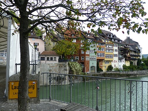 Bridge over the Rhine in Laufenburg (Baden, Landkreis Waldshut)