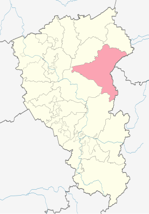 Тисульский район Тисульский муниципальный округ на карте