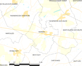 Poziția localității Marbaix