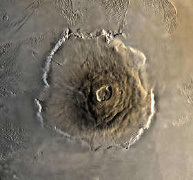 Image satellite de l'Olympus Mons.