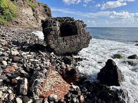 remnant of old stone oven at Crooks Castle Photographer: Mazingastatia