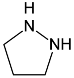 Structuurformule van pyrazolidine