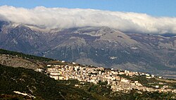 View of Saracena from Lungro