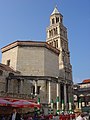 Le Mausolée, aujourd'hui cathédrale Saint-Domnius de Split, à l'intérieur du palais