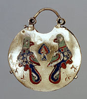 Ukrainian - Temple Pendant (Kolt) with Two Birds