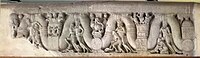 Garland bearers, Amaravati stupa, India. Chennai Government Museum