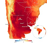 Pagkatindi ng init. Nagiging karaniwan ang matinding init tulad ng Matinding Init sa Katimugang Cone ng 2022.[163]