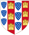 Arms of Leonor Afonso, Countess of Neiva and Lady of Pedrógão Mortagua and Neiva illegitimate daughter of Afonso III, King of Portugal (grandson of Alfonso VIII)