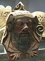 Antefissa con testa di satiro, arte etrusca, ca. 400-300 a.C.