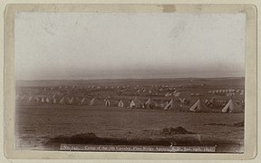 Camp of the 7th Cavalry, Pine Ridge Agency, S.D., Jan. 19, 1891 LCCN99613892.jpg