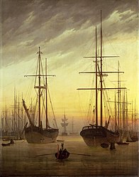 View of a harbour 1815-1816