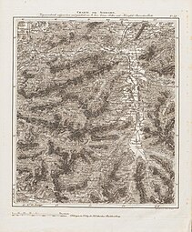 eine alte Karte mit "Hocheneifer", "Schöfeschrofen", "Mölkboden" und "Iffer Alm"
