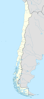 Portillo på en karta över Chile