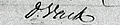 Handtekening Dirk Valk in 1836