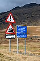 Image 27Warning signs at Hardknott Pass (from North West England)