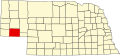 State map highlighting Cheyenne County