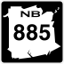 Route 885 marker