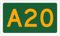 Alphanumeric route marker