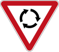 (R2-3) Give Way at Roundabout (give way to vehicles coming from the right)