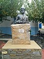 Bust ta' Ioannis Malachias, mexxej tar-rivoluzzjoni Ikarjana; Agios Kirikos, Icaria