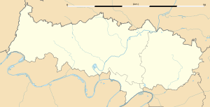 奥当在瓦兹河谷省的位置