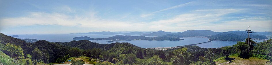 成相寺（京都）のパノラマ展望台からの光景