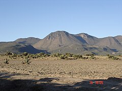 Sierra de Chichicuautla localizada al sureste del territorio.