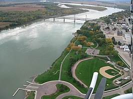 De Meridian Bridge in Yankton