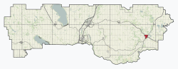 Location within Lacombe County