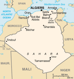 Peta Algeria