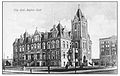 The 1908 "Gingerbread" City Hall, circa 1915. The now also-demolished Medical-Dental Building at 11th Avenue and Rose Street is visible to the right.