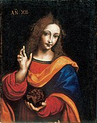 Salai, Cristo giovanetto come Salvator Mundi, Museo Ideale Leonardo da Vinci, Vinci (Italie)