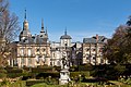 Le palais de la Granja, depuis les jardins.