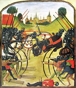 The Battle of Tewkesbury, as illustrated in the Ghent manuscript