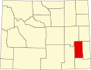 Localização do Condado de Platte (Wyoming)