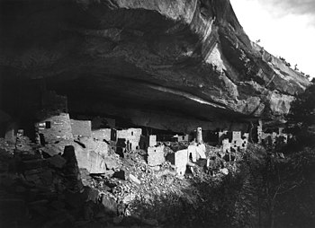 The Cliff Palace on Mesa Verde in Colorado.