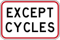 (R3-5.2) Except Cycles