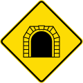 (W13-6/PW-52) Tunnel ahead