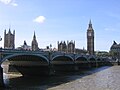 Westminster Bridge with the Palace of Westminster.