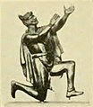 Figura romana in bronzo raffigurante un Germano adornato da un nodo suebo, impegnato in preghiera (Biblioteca nazionale di Francia, Parigi)