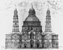 Projet de basilique selon Giuliano da Sangalo