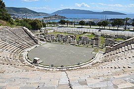 Ալիքարնասոս, Թուրքիա - Halicarnassus (այժմ Bodrum), հին յունական թատրոնը եւ դիմացը՝ բերդը