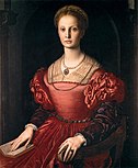 Portret van Lucrezia Panciatichi, Bronzino