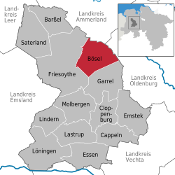 Bösel – Mappa