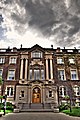 Entrance to the Arts Building and Convocation Hall on the campus of the University of Alberta