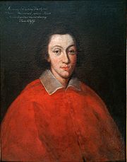Potret muda John Albert Vasa dalam mozzetta kardinal merah