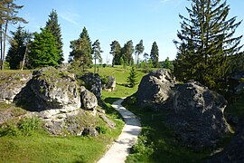 Landschaft des Albuch bzw. der Östlichen Schwäbischen Alb: Das Wental, ein typisches Trockental nordwestlich von Steinheim am Albuch