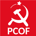 Emblema del Partíu Comunista de los Obreros de Francia.